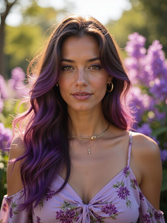 radiant purple hair trends