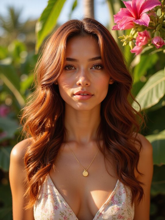 deep mahogany hair color