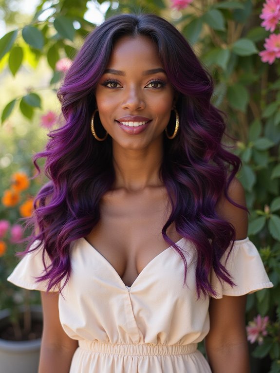 deep plum hair trend