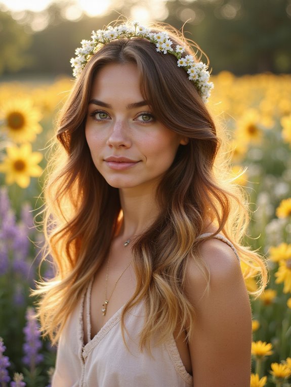 subtle honey ombr hair