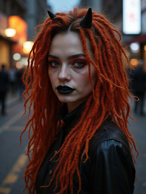 devilish dreadlocks for halloween