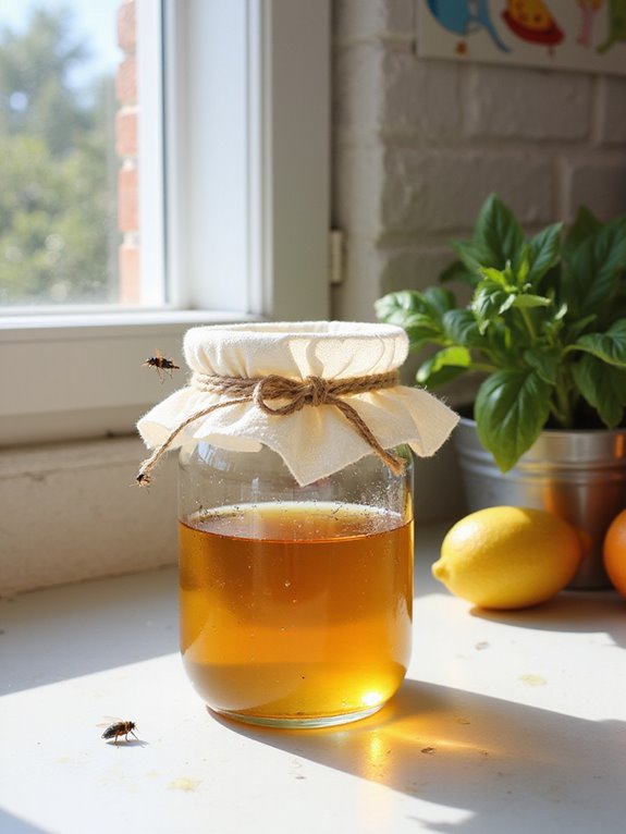 dispose of captured flies