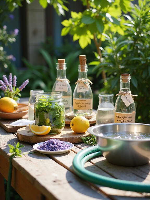 diy hair rinses for shine