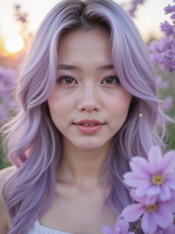 dreamy lavender hair color