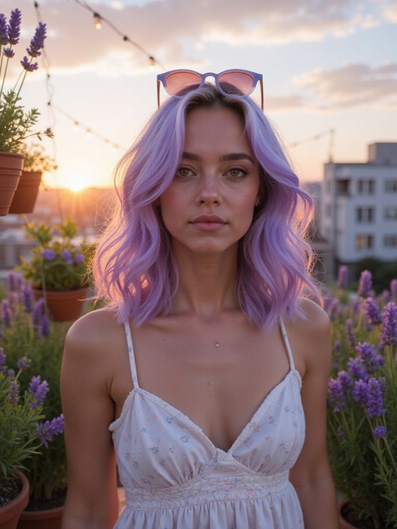 dreamy lavender hair maintenance