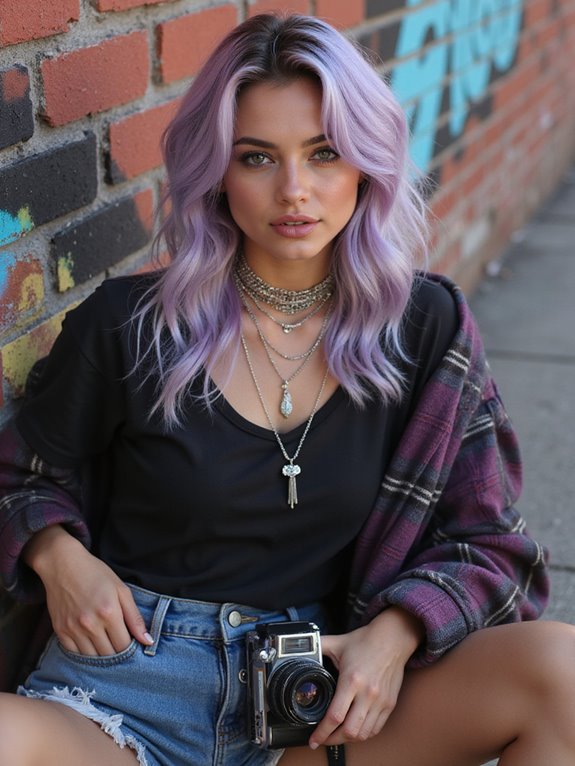 dusty lavender hair color
