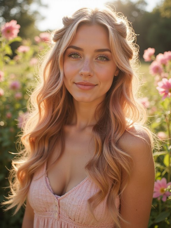 dusty rose blonde hairstyle tips