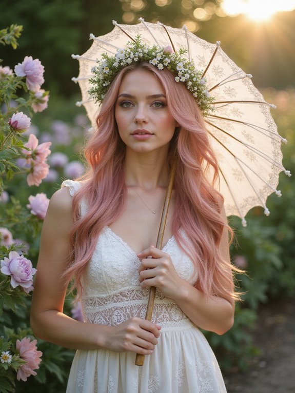 dusty rose hair color