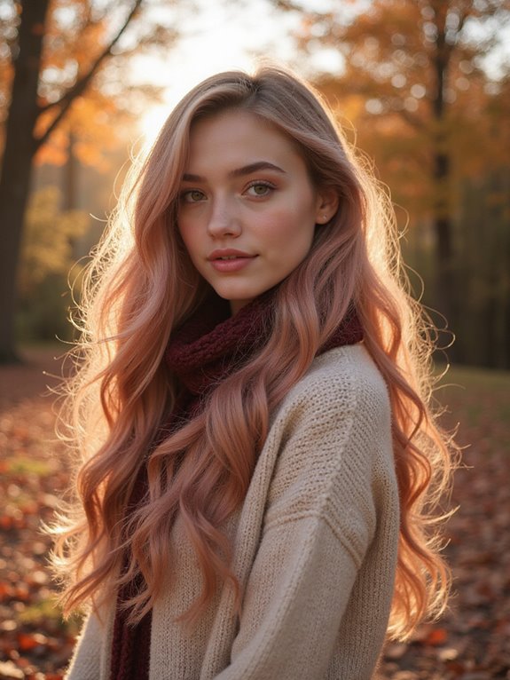 dusty rose hair transformation