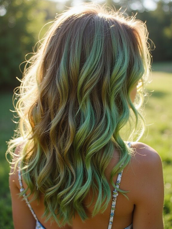 earthy green summer hues