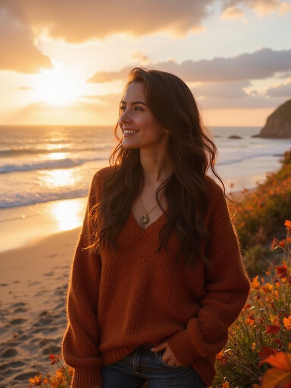 effortless autumn beach waves