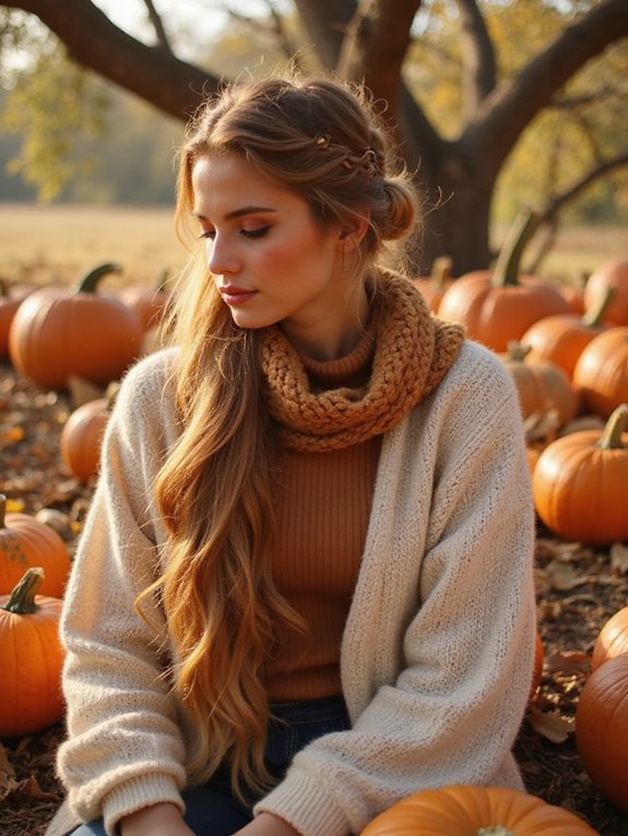 effortless autumn inspired ponytail