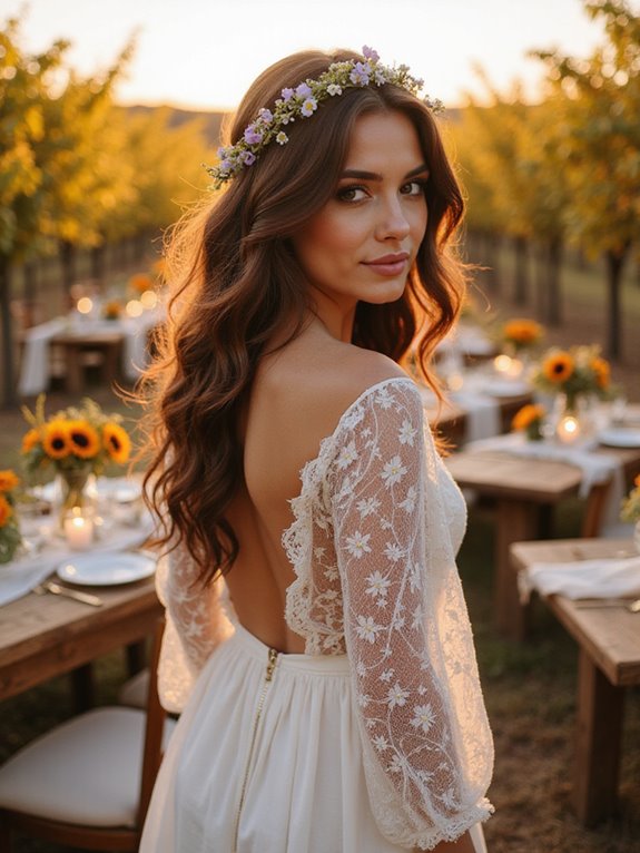 effortless beachy wedding waves