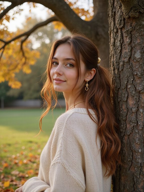 effortless chic low ponytail