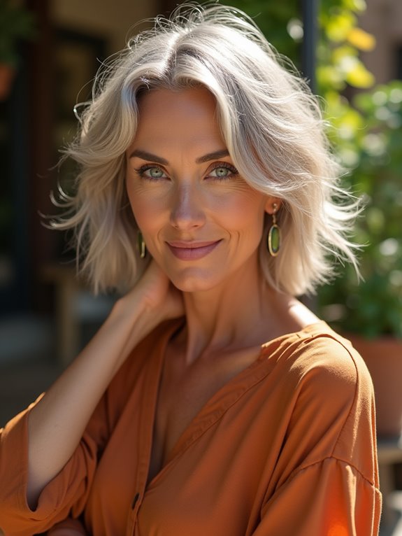 effortless chic shag hairstyle