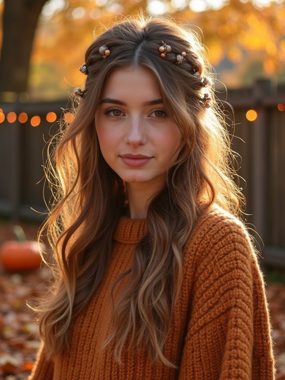 effortless half up hairstyle elegance