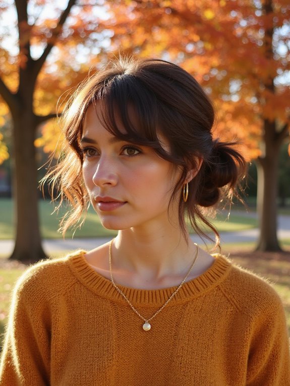 effortless low bun style