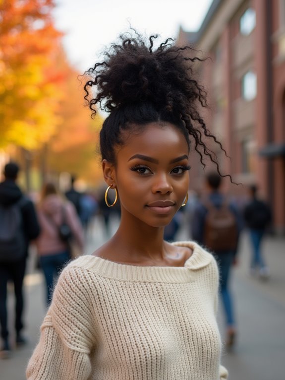 effortless messy bun styling