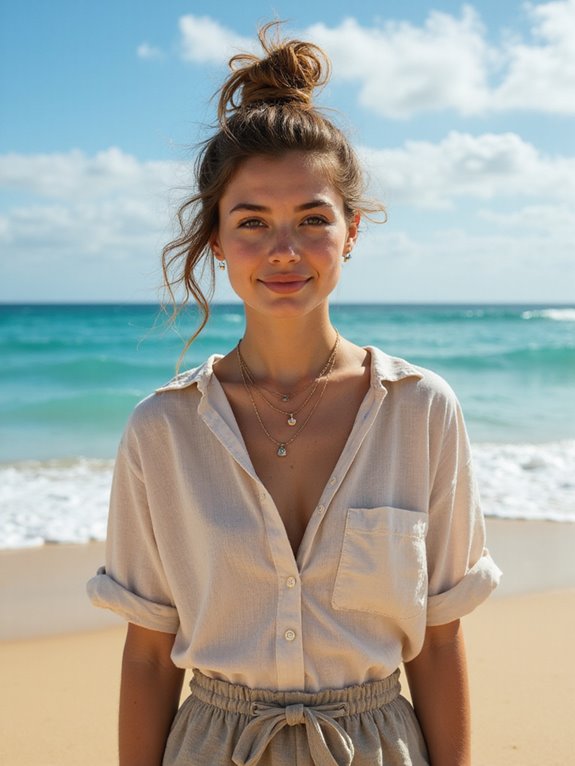 casual messy top knot