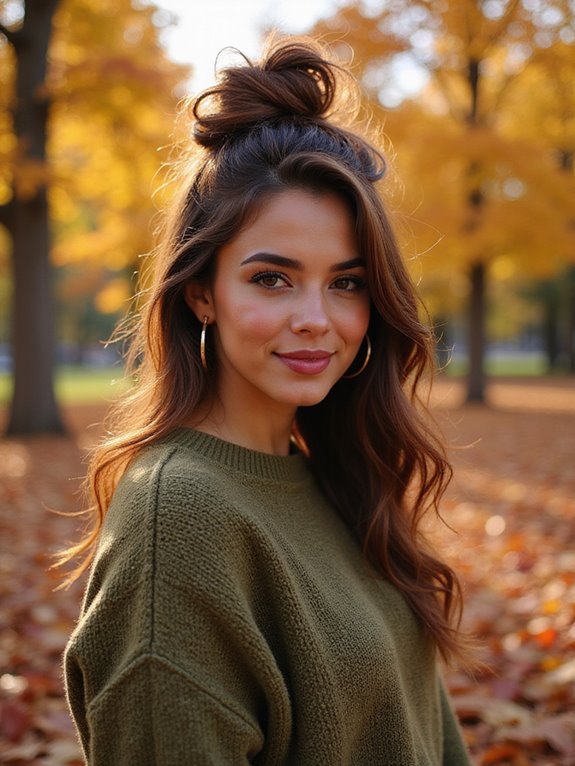 effortless messy top knot