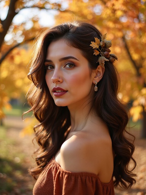 effortless pinned back loose curls