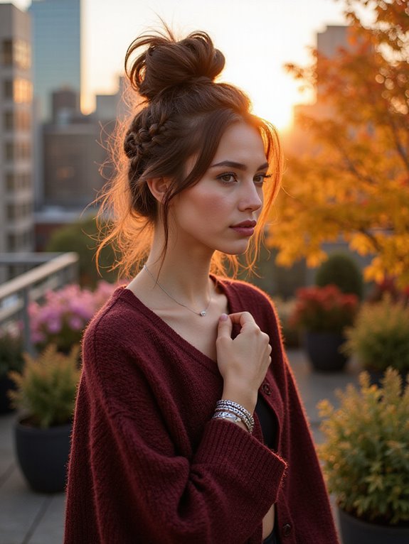 effortless polished top knot