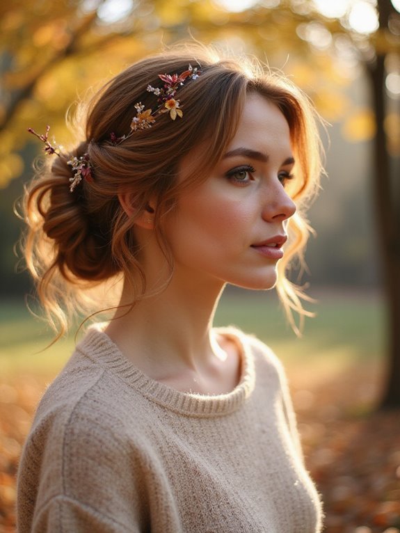 effortless romantic updo elegance