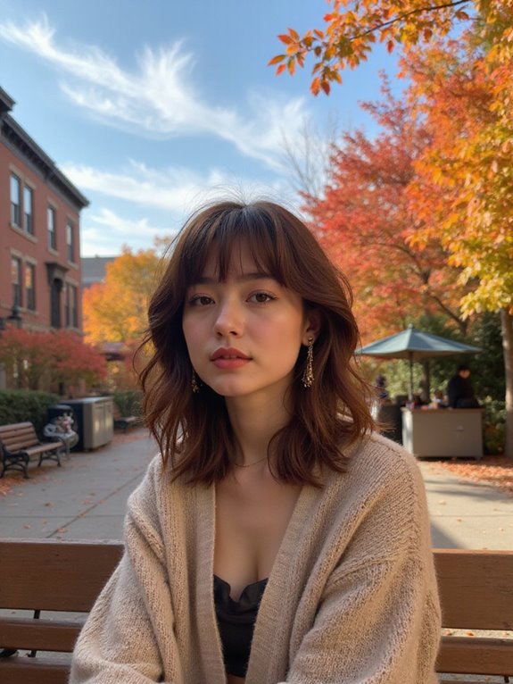 effortless shaggy lob hairstyle