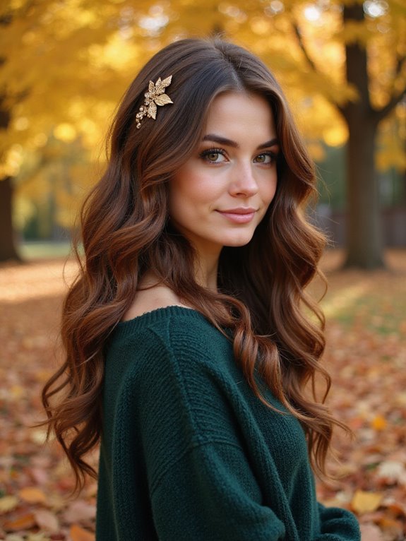 effortless side swept curls