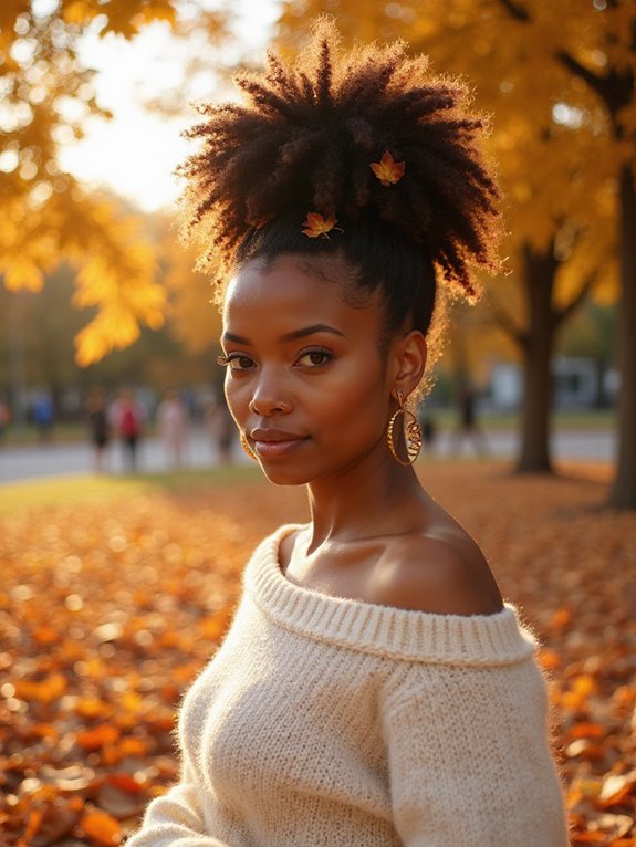 effortless stylish afro puff