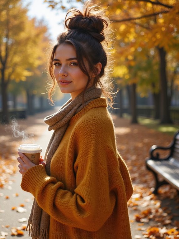 effortless stylish messy bun