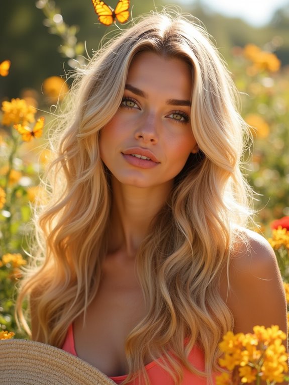 effortless golden blonde hairstyle