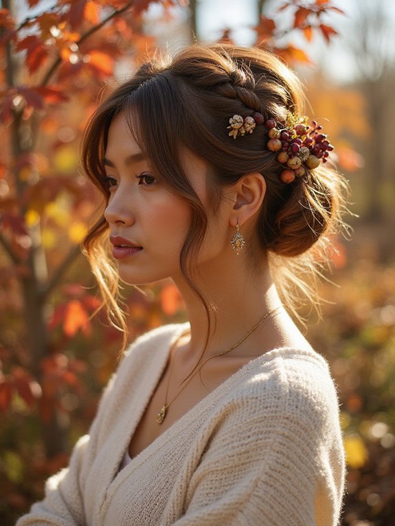 effortless textured loose updo