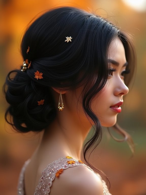 effortless textured low chignon