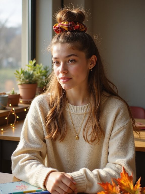 effortless top knot style