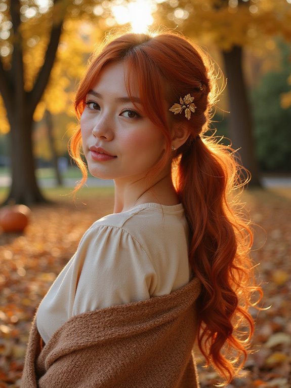 effortless twisted ponytail style