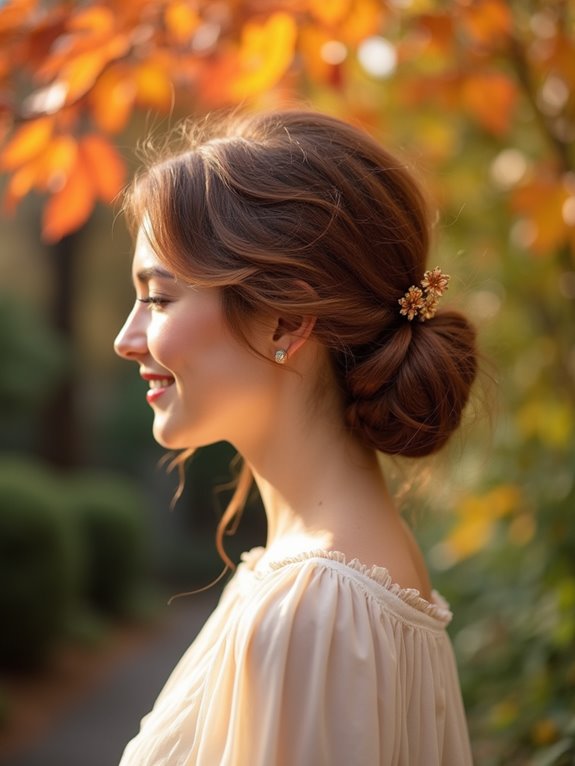 effortless undone chignon style