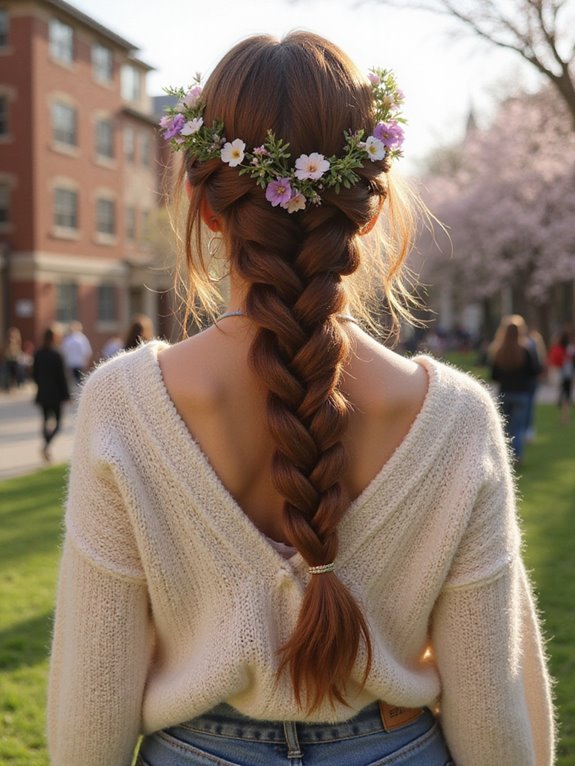 effortlessly chic crown braid