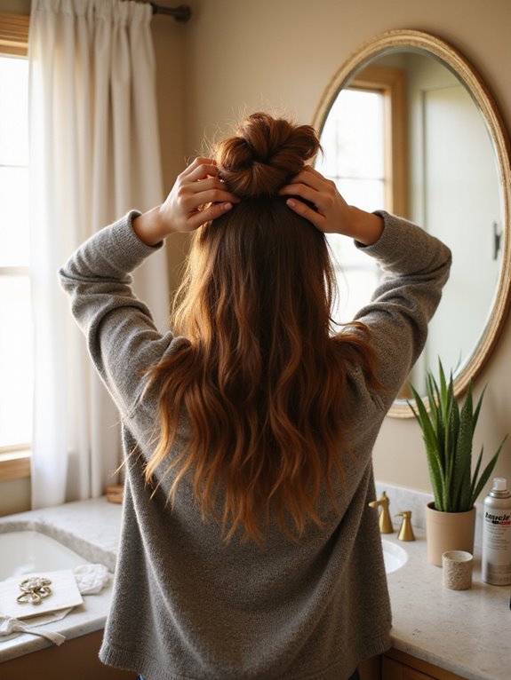 effortlessly chic messy bun