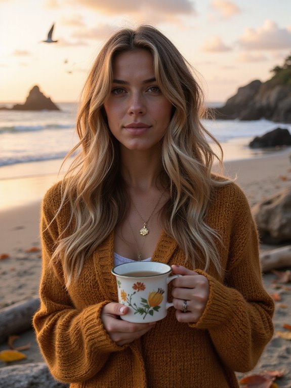 effortlessly styled beach waves