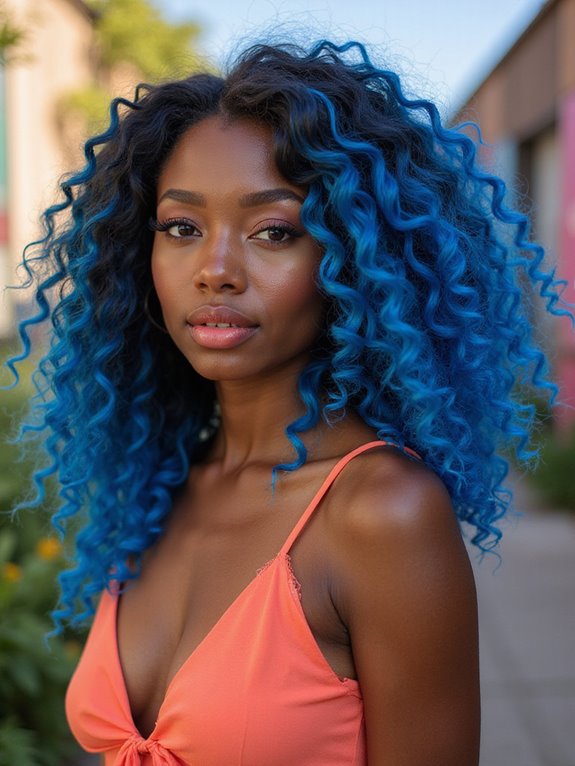 electric blue summer hair