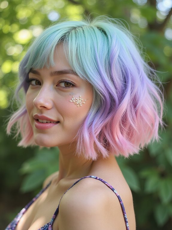 electric pastel hair colors