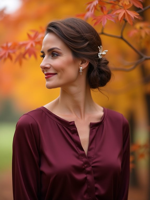 graceful autumn chignon tutorial