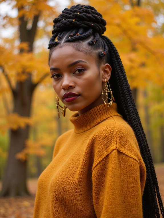 elegant braided crown updo