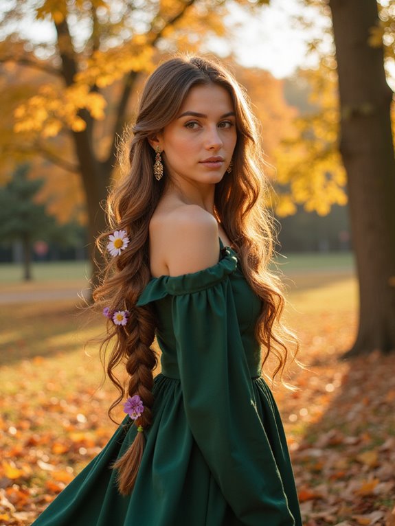 elegant braided fall hairstyles