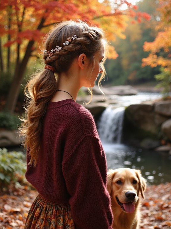 elegant braided ponytail styles