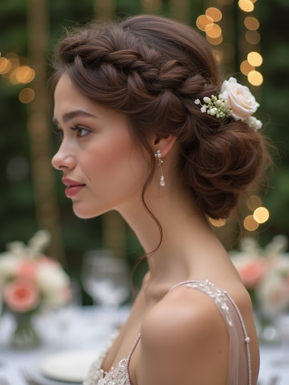 sophisticated braided updo tutorial