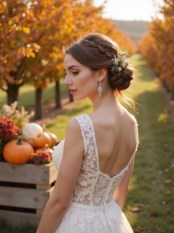 elegant chignon for weddings