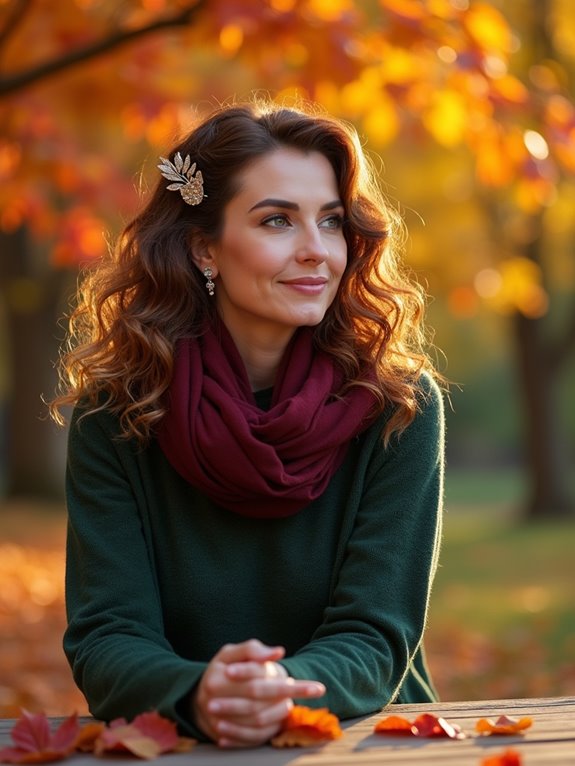 elegant curly half updo style