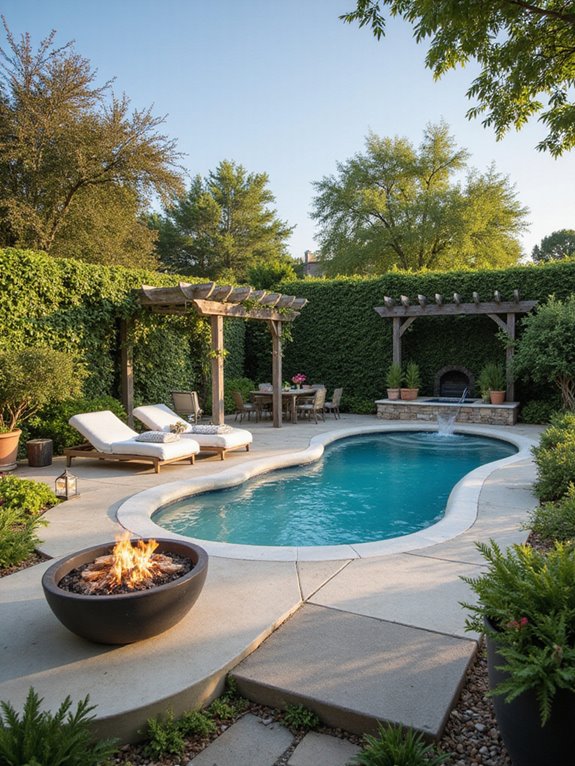 elegant durable backyard oasis
